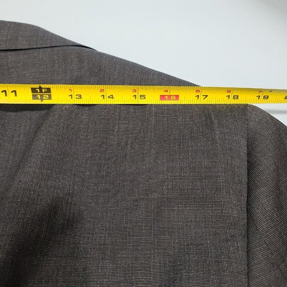 Bespoke ~38L Mr Ned 5th Avenue Super 120's Grey Check Blazer See Measurements - Picture 8 of 9